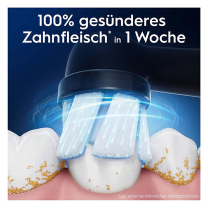 Oral-B iO Aufsteckbürsten Sanfte Reinigung BLACK 4er