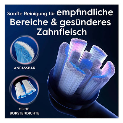 Oral-B iO Aufsteckbürsten Sanfte Reinigung BLACK 4er
