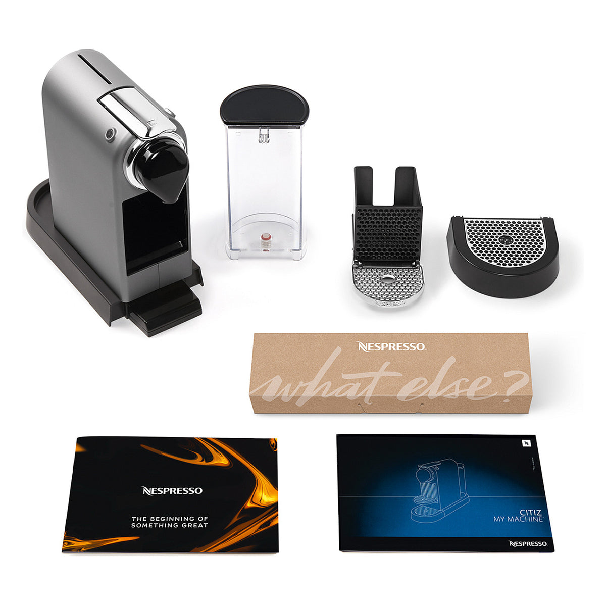 Krups Kaffeemaschine Nespresso CitiZ silber