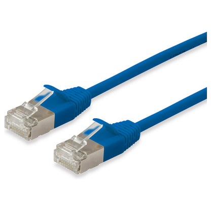 Equip Patchkabel Cat6A F/FTP 2xRJ45 7.50m blau Slim LSZH Polybeutel