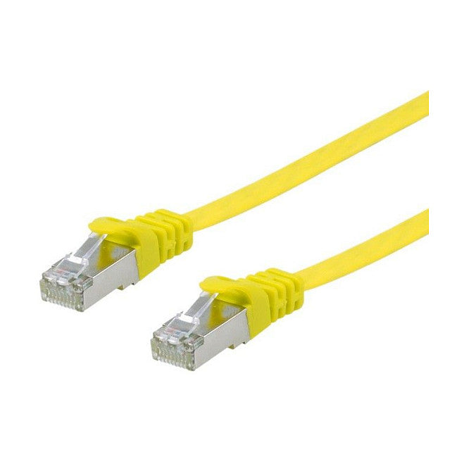 Equip Patchkabel Cat6A U/FTP 2xRJ45 10.00m gelb Flach LSZH Polybeutel