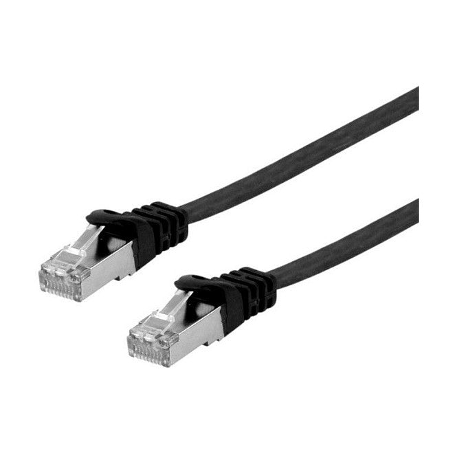 Equip Patchkabel Cat6A U/FTP 2xRJ45 10.00m sw Flach LSZH Polybeutel