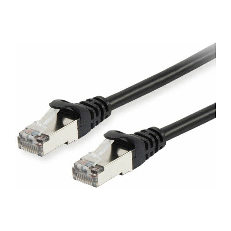 Equip Patchkabel Cat6A S/FTP 2xRJ45 25.00m schwarz LSZH Polybeutel