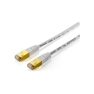 Equip Patchkabel Cat5e F/UTP 2xRJ45 10.00m weiß Polybeutel