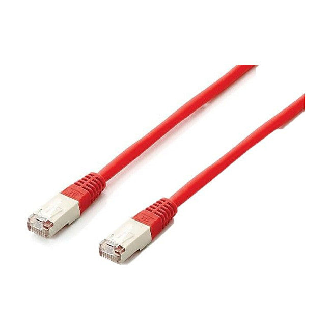 Equip Patchkabel Cat6A S/FTP 2xRJ45 0.50m rot Plat.LSZH Polybeutel