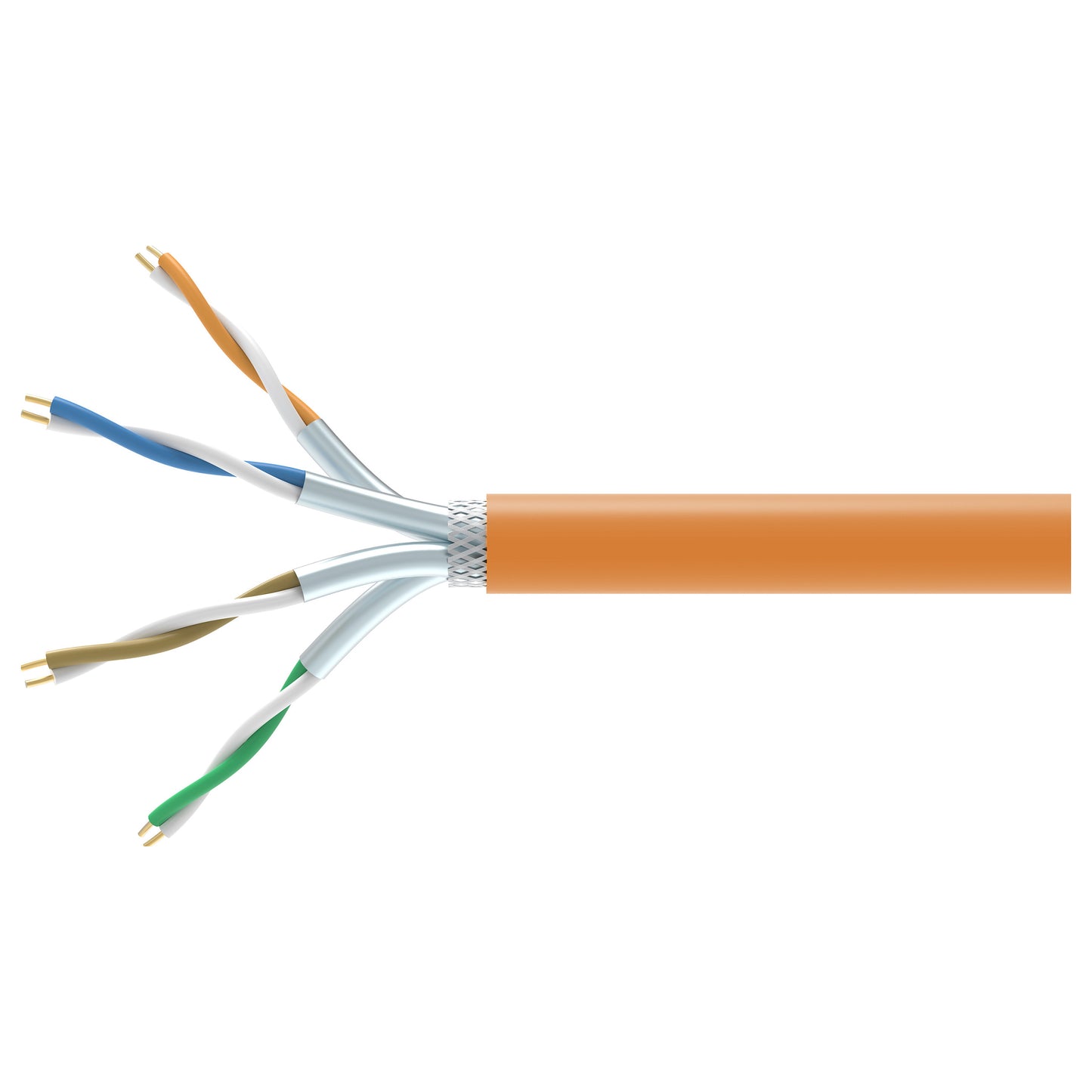 Equip Instal.Kab Cat7 S/FTP 305.00m orange Sim. LSZH