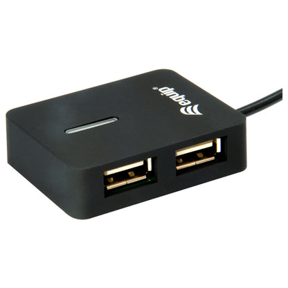 Equip USB-Hub 4-Port 2.0 ->4x2.0 480Mbps o.Netzteil sw