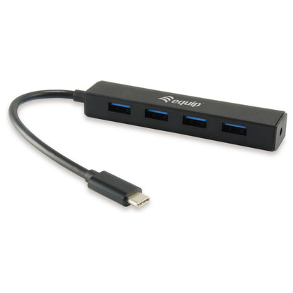 Equip USB-Hub 4-Port 3.2/C->4x3.0 5Gbps o.Netzteil sw