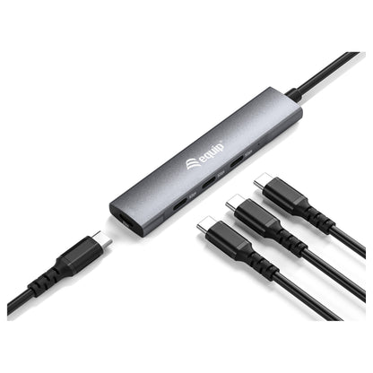 Equip USB-Hub 4-Port 3.2/C->4x3.0 5Gbps o.Netzteil gr