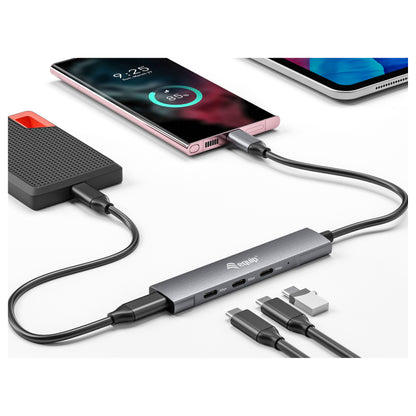 Equip USB-Hub 4-Port 3.2/C->4x3.0 5Gbps o.Netzteil gr