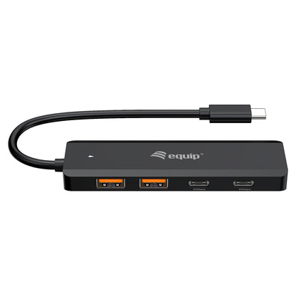 Equip USB-Hub 4-Port 3.2/C->2xUSB-C 2xUSB-A 10Gbps o.Netz.sw