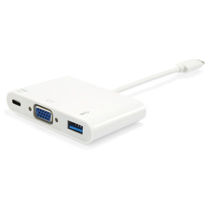 Equip Dock USB-C->VGA.USB3.0.60WPD 15cm ws