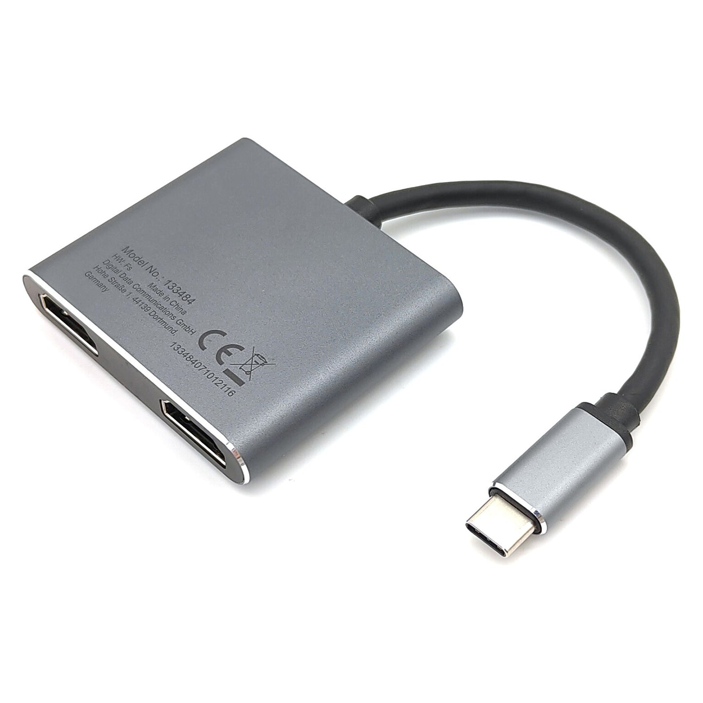 Equip Dock USB-C->2xHDMI.USB 3.0.100WPD 15cm si