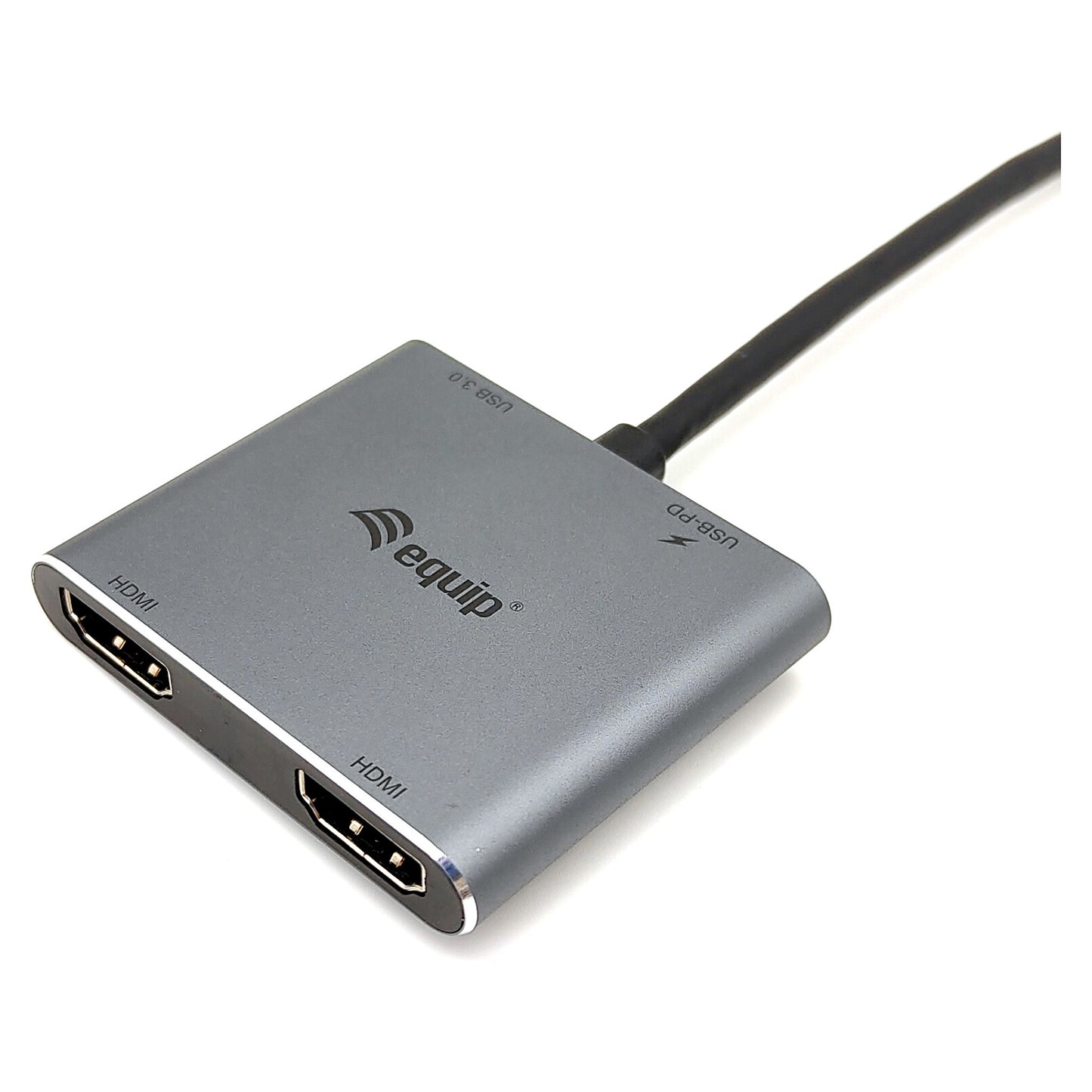 Equip Dock USB-C->2xHDMI.USB 3.0.100WPD 15cm si