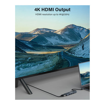Equip Dock USB-C->HDMI.3xUSB3.0.100WPD 25cm gr