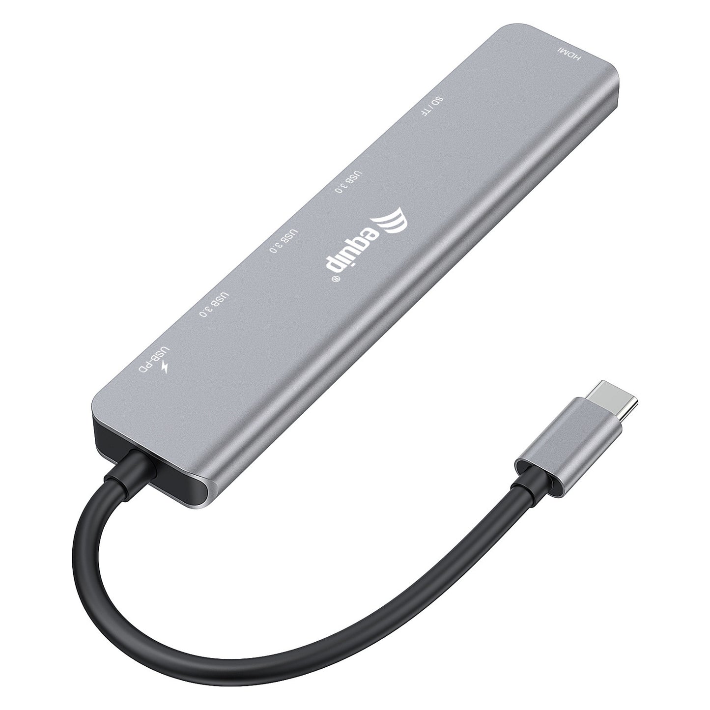 Equip Dock USB-C->HDMI.3xUSB3.0.SD/TF.100WPD 25cm si