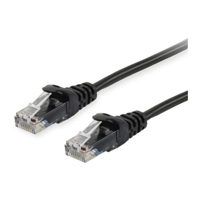 Equip Patchkabel Cat6 U/UTP 2xRJ45 3.00m schwarz Polybeutel
