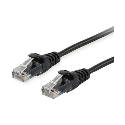 Equip Patchkabel Cat6 U/UTP 2xRJ45 0.15m schwarz Polybeutel