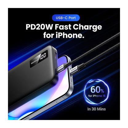 UGREEN 10000mAh Two-way Fast Charging Powerbank Black