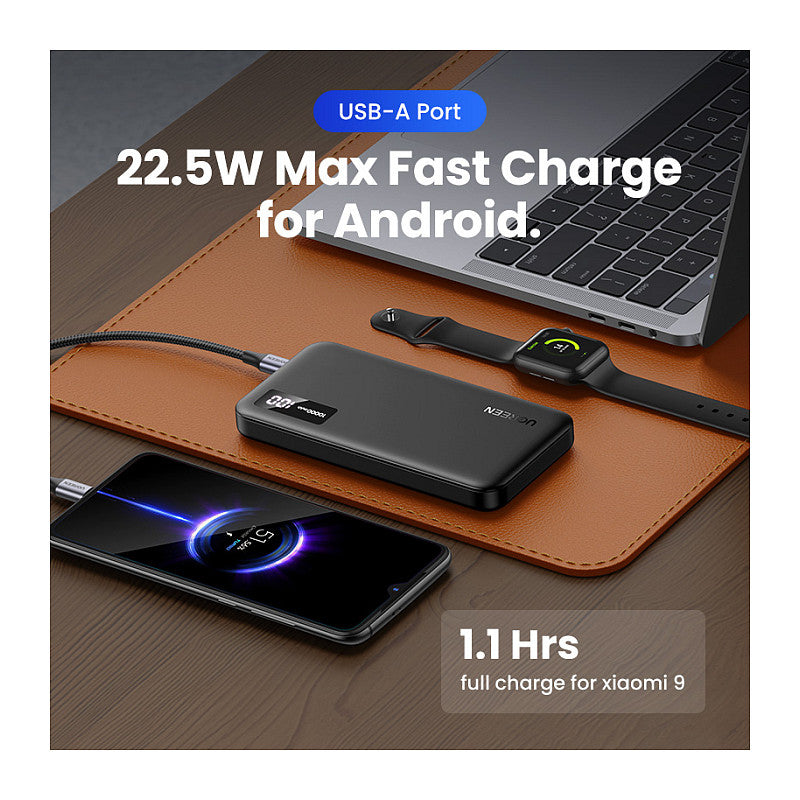 UGREEN 10000mAh Two-way Fast Charging Powerbank Black