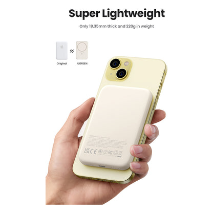UGREEN 10000mAh Mini Powerbank Wireless 20W with MagSafe white