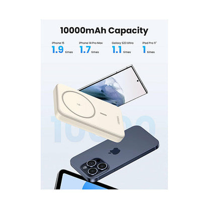UGREEN 10000mAh Mini Powerbank Wireless 20W with MagSafe white