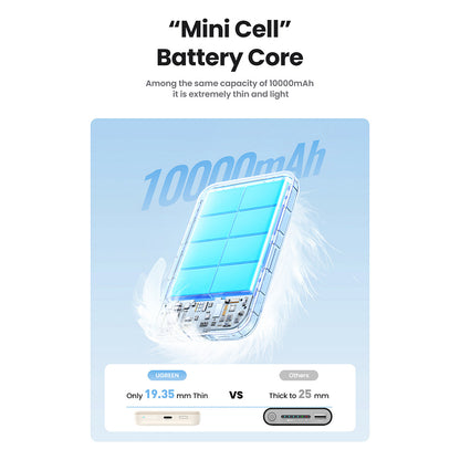 UGREEN 10000mAh Mini Powerbank Wireless 20W with MagSafe white