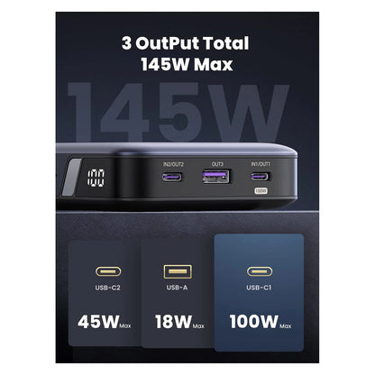 25000 mAh Powerbank 145W Two-way Fast Charging