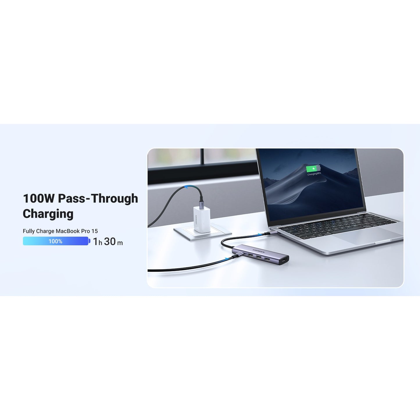UGREEN Revodok 5-in-1 4K HDMI USB-C Hub mit 3x USB-A 3.0