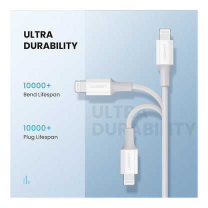 UGREEN Lightning To Type-C Cable 1m white