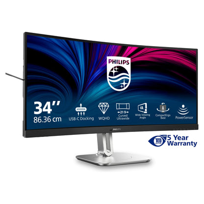 Philips 86.4cm (34.0") 34B2U5600C 21:09 HDMI+DP+USB-C grey