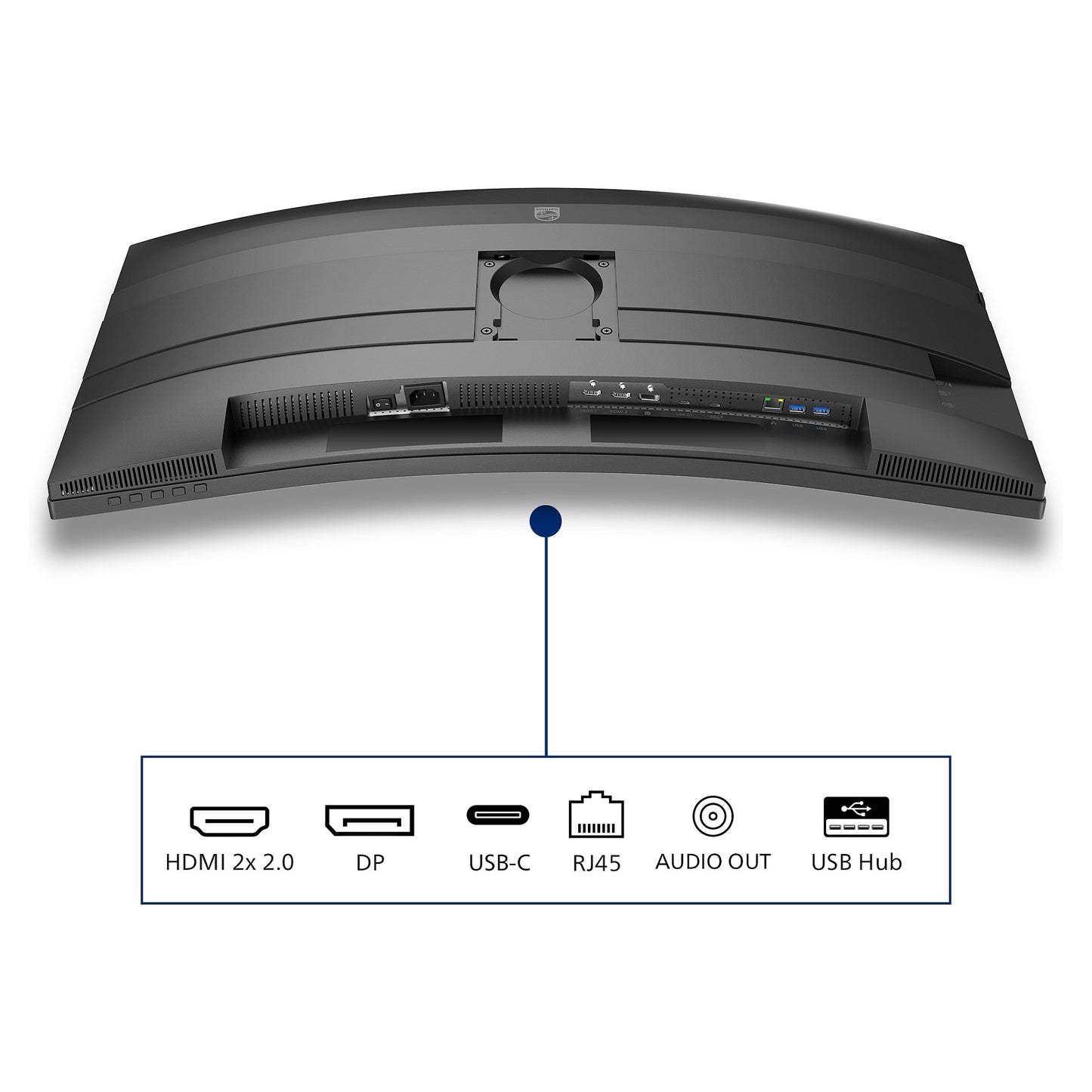 Philips 86.4cm (34.0") 34B2U5600C 21:09 HDMI+DP+USB-C grey