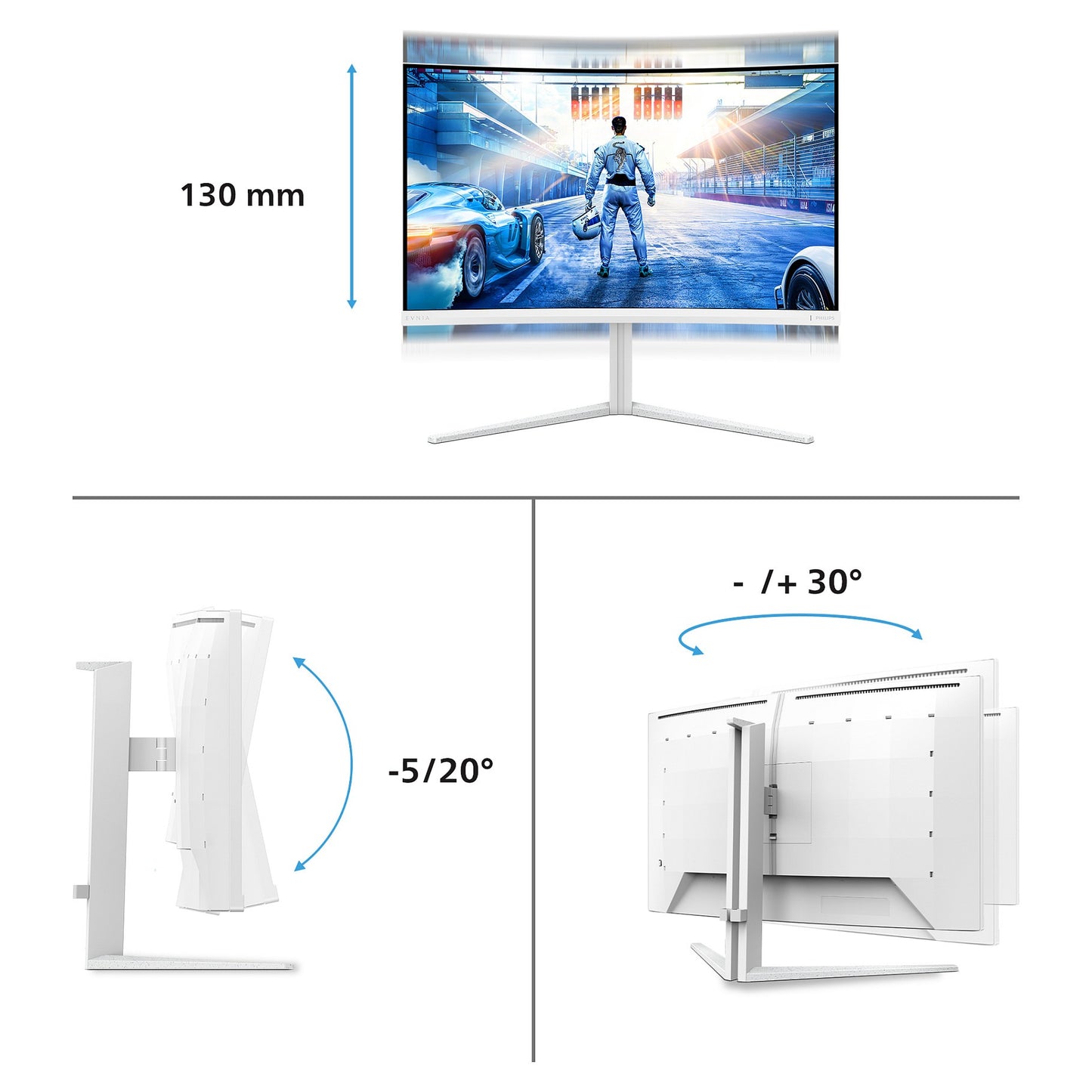 Philips 80.0cm (31.5") 32M2C5501 16:09 2xHDMI+DP Curved w