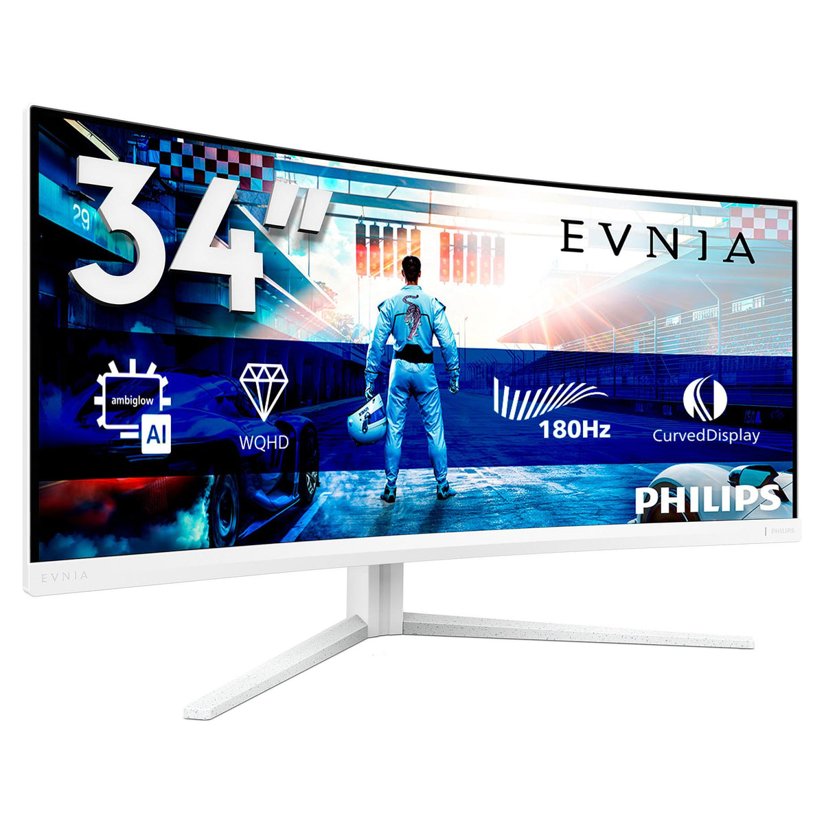 Philips 86.4cm (34.0") 34M2C5501A 21:09 2xHDMI+DP+USB Curved