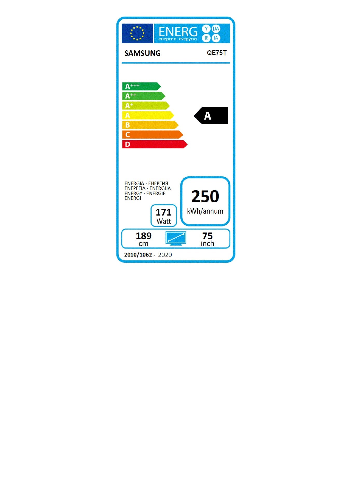Samsung Smart Signage QE75T 189.00cm(75") DEAL ONLY (Speditionsversand)