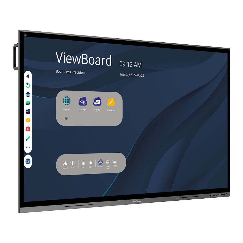 Viewsonic 189.2cm IFP7562 16:9 HDMI/VGA/USB-C to. 450nits