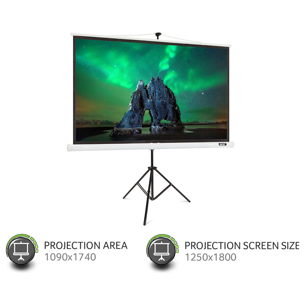 Acer Beamer Zubehör Stativ Leinwand für T82-W01MW