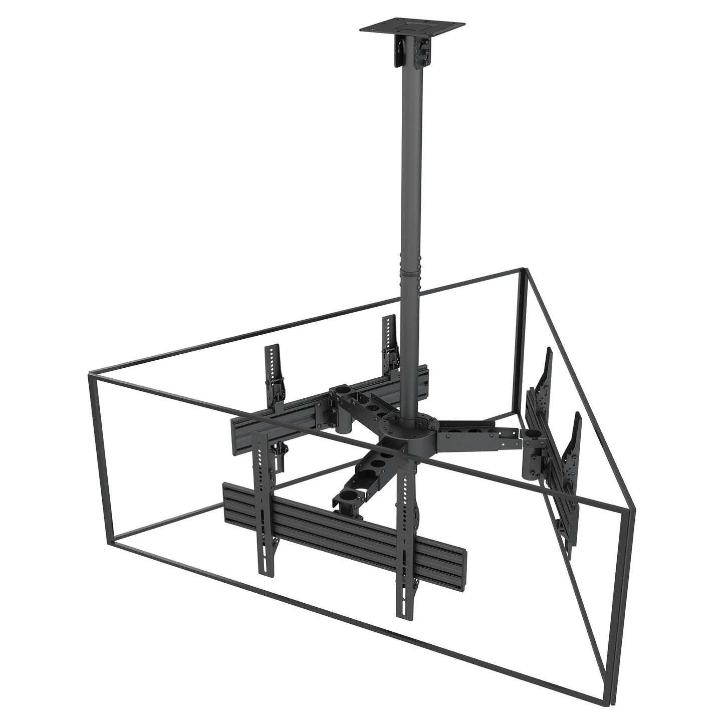 Equip Deckenhalterung 32"-65"/3TFT je 30kg 2Gelenke neig. sw lite Retail