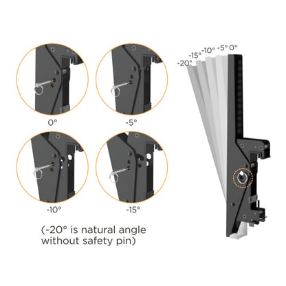 Equip Deckenhalterung 45"-55"/2TFT je 50kg 1Gelenk neig. sw lite Retail (Speditionsversand)