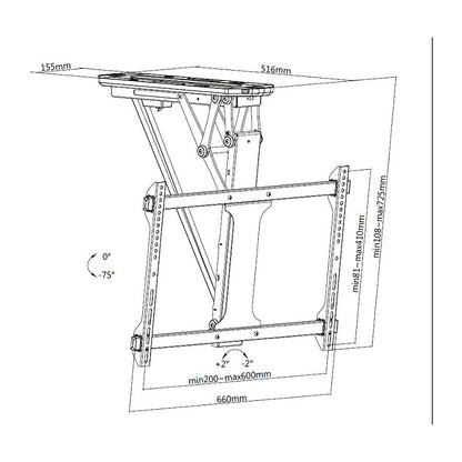 Equip Deckenhalterung 32"-70"/1TFT 35kg motorisiert sw lite Retail