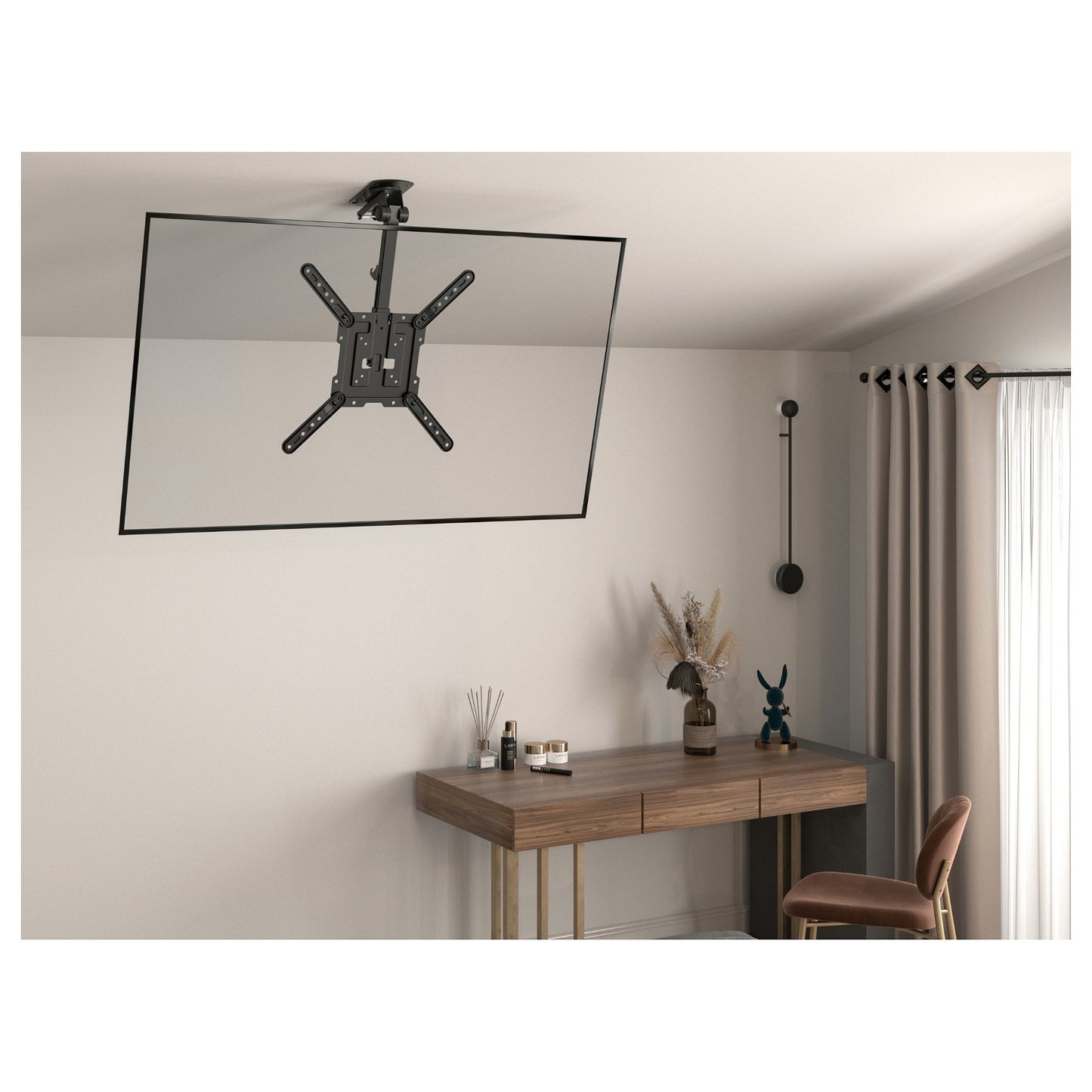 Equip Deckenhalterung 23"-55"/1TFT 20kg fest sw retail