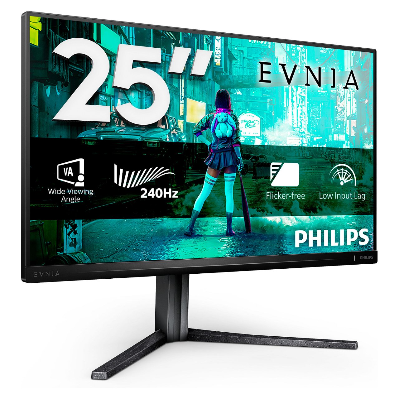 62,2cm/24,5" (1920x1080) Philips Evnia 25M2N3200W/00 16:9 VA 1ms 240Hz HDMI2.0 DisplayPort1.4 VESA Black/Anthrazit