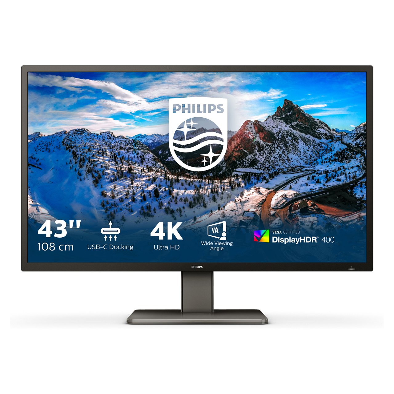 Philips 108.0cm(42.5") 439P1 16:09 3xHDMI+DP+USB-C VA
