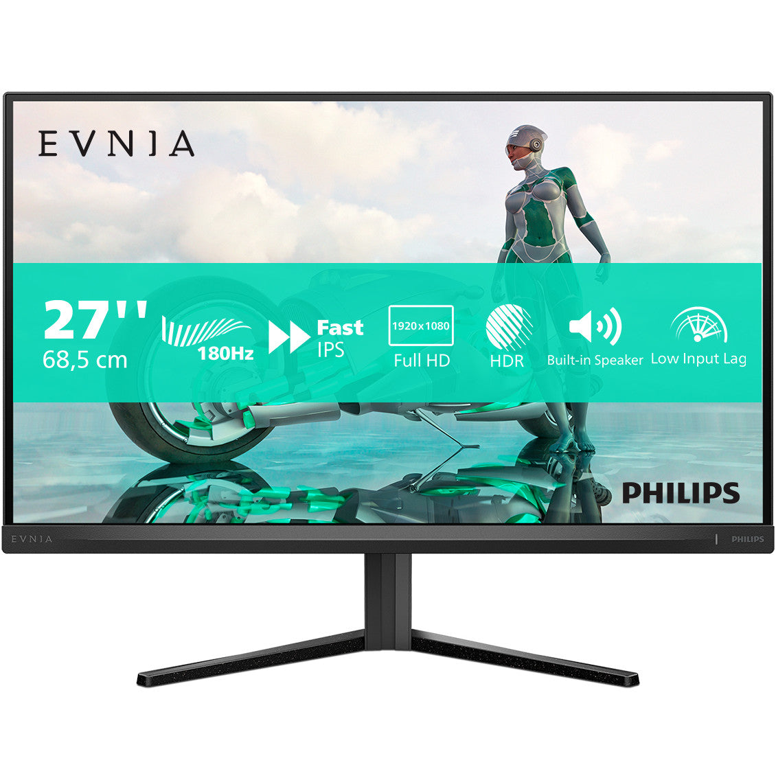 68,5 cm/27" (1920x1080) Philips 27M2N3200S/00 16:9 FHD Fast IPS 0,5 ms 180 Hz HDMI DisplayPort VESA Dark Grey