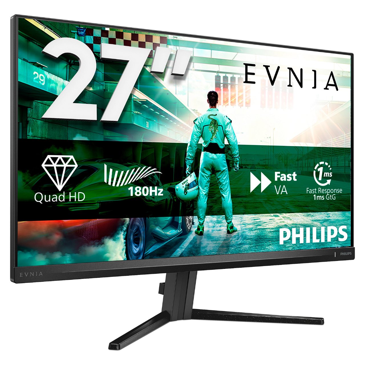 68,5cm/27" (2560×1440) Philips 27M2N3500NL/00 16:9 FastVA 1ms 180Hz HDMI ×2 DisplayPort ×1 HDR10 Black