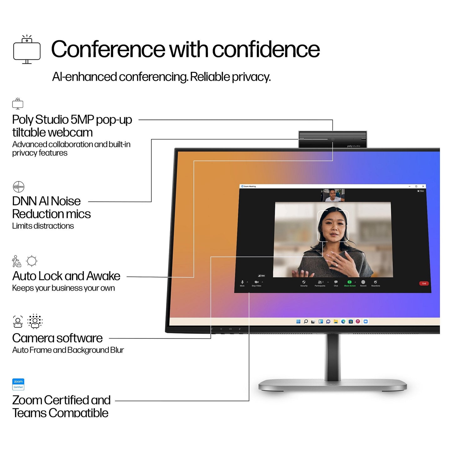 HP 524pm IPS FHD 1920x1080@100Hz DP/HDMI/USB-c 350cd 5ms