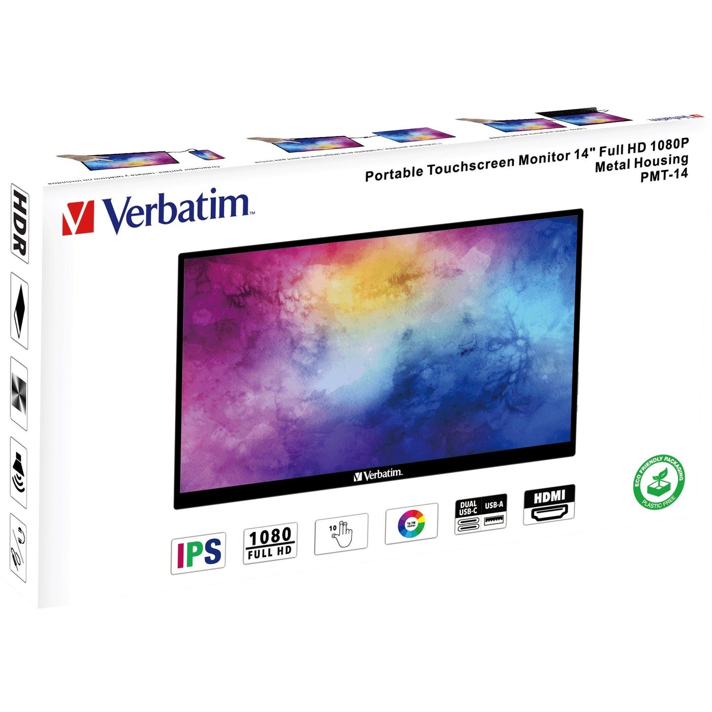 Verbatim PMT-14 Portable Touchscreen Monitor 14" FullHD 1080