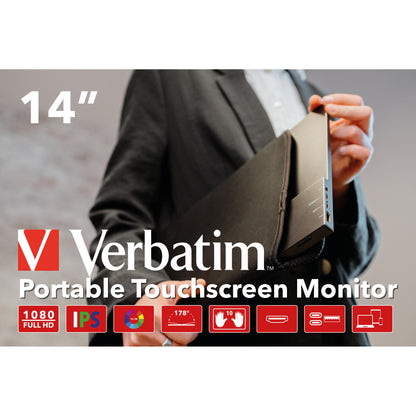 Verbatim PMT-14 Portable Touchscreen Monitor 14" FullHD 1080
