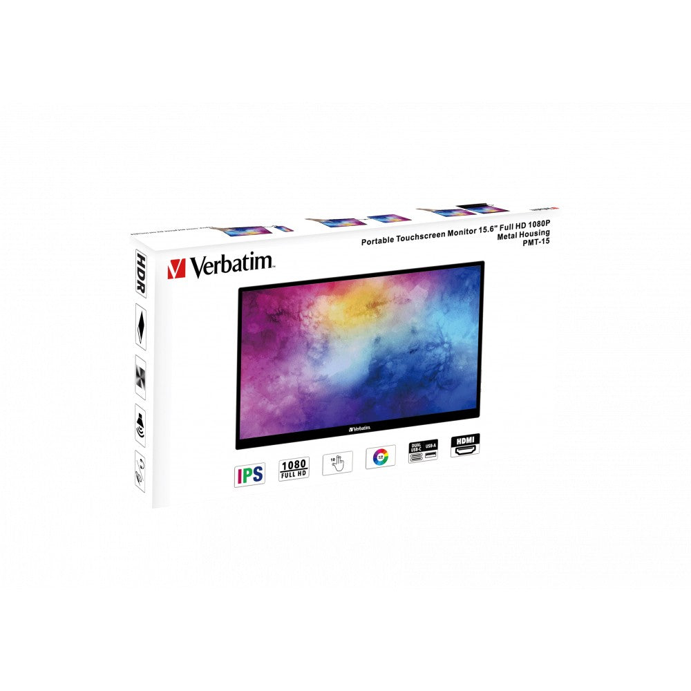 Verbatim PMT-15 Portable Touchscreen Monitor 15.6" FullHD