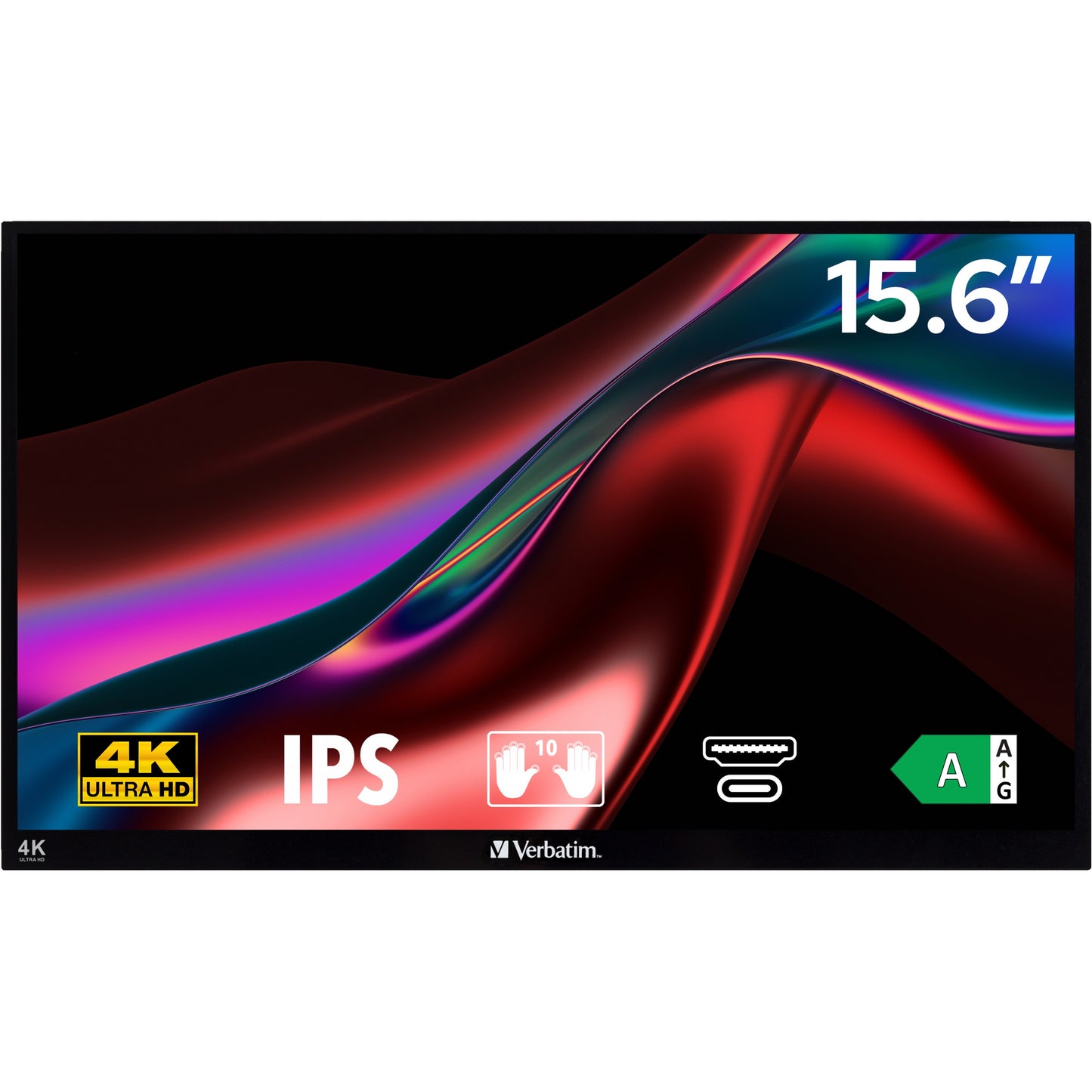 Verbatim PMT-15 4K Portable Touchscreen Monitor 15.6" 4K UHD